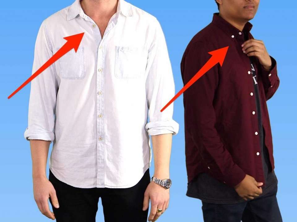 Here's the difference between a button-up and a button-down shirt ...