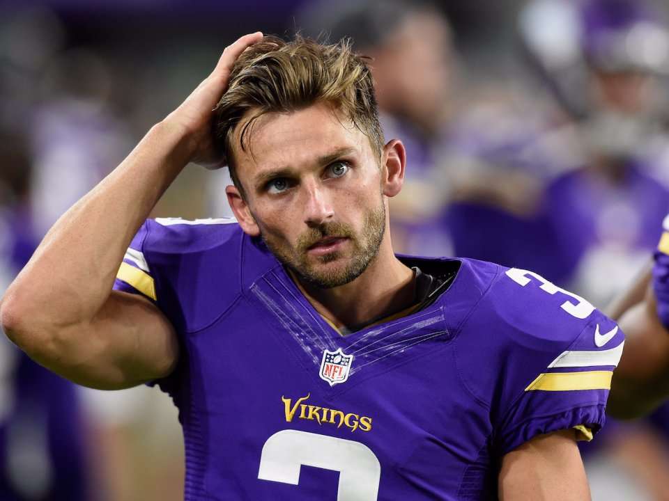 Vikings cut kicker who missed gamedeciding field goal in the playoffs