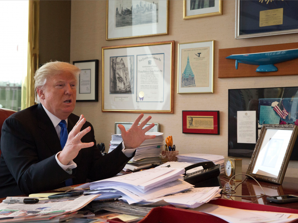 A look inside President-elect Donald Trump's Manhattan office ...