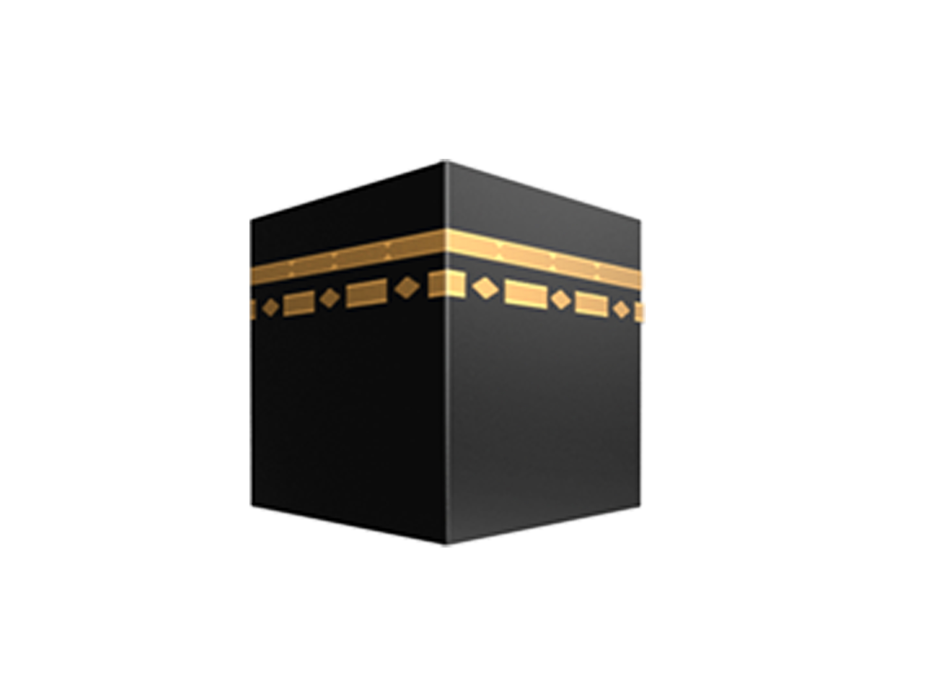 This emoji represents a lot more than a black cube. This is the Kaaba