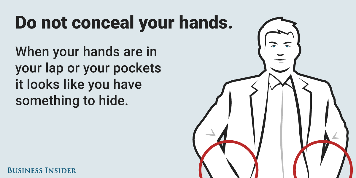 Here's what to do with your hands during a job interview | Business ...