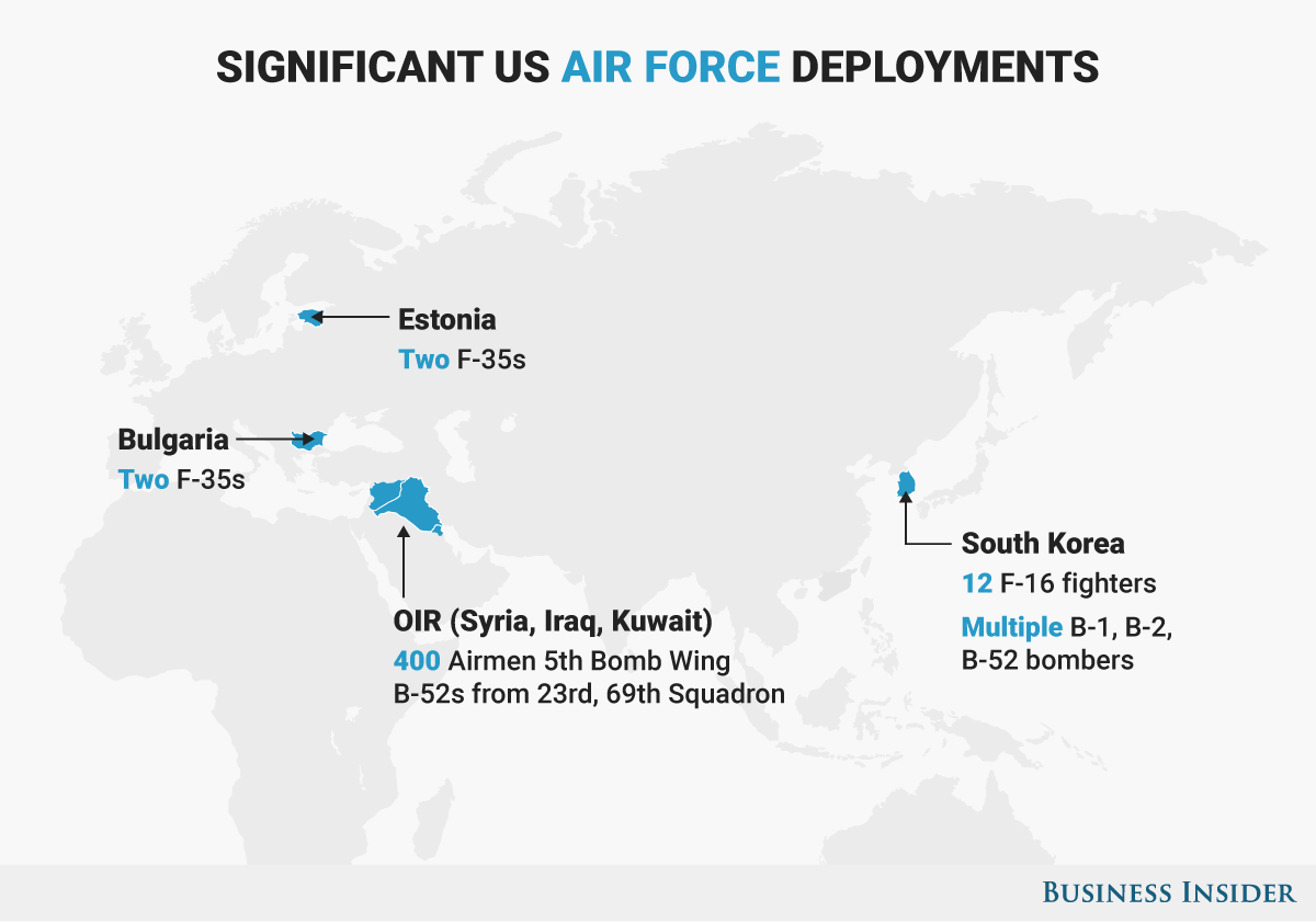 where does the air force travel