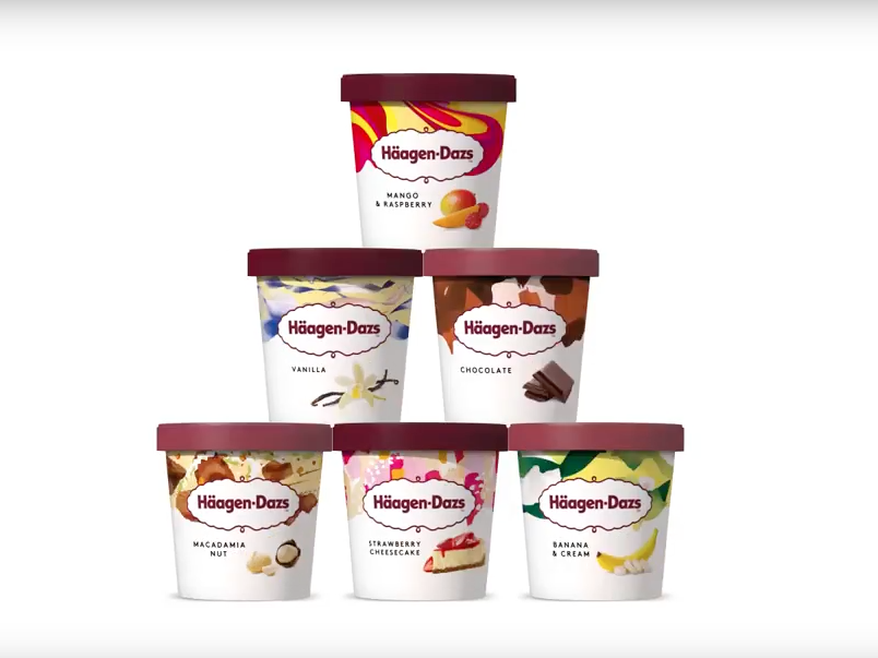 Ice-cream maker Haagen-Dazs scoops out its biggest ever rebrand ...