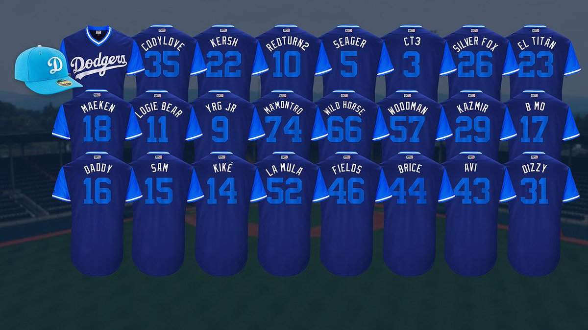 Darren Rovell on X: Nickname jersey this weekend for Dodgers