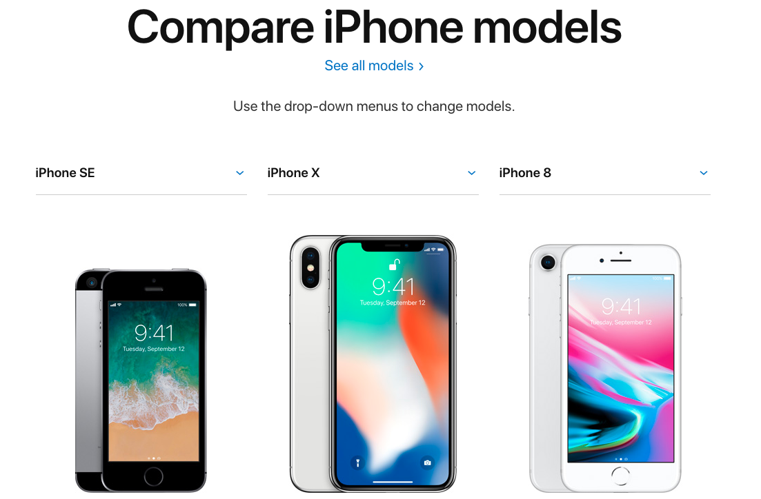 all apple iphone models