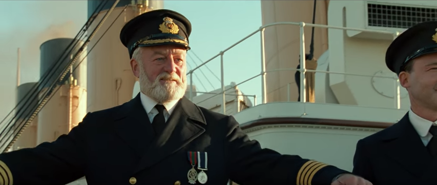 Bernard Hill plays Captain Edward John Smith of the doomed ocean liner ...