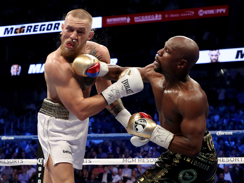 Floyd Mayweather got the upperhand in the fight, however. Business