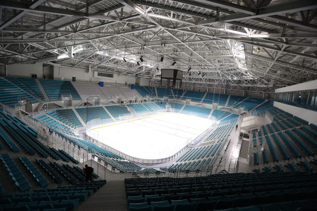 The octagon-shaped stadium fits 10,000 people. | Business Insider India