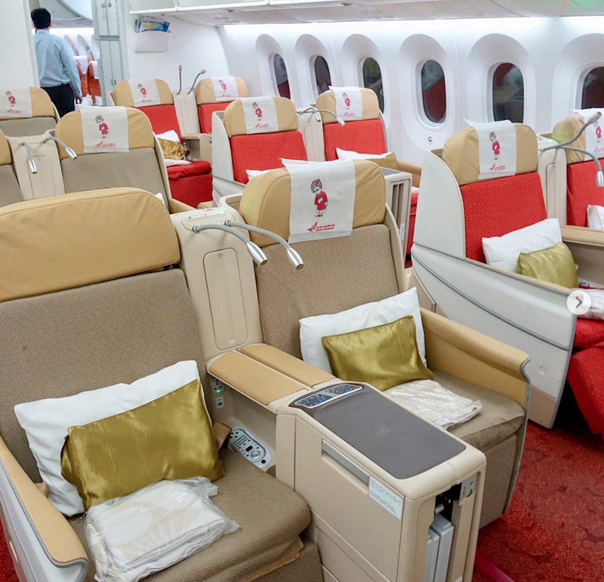 On board, the colour scheme may be garish — but Air India’s 787 ...