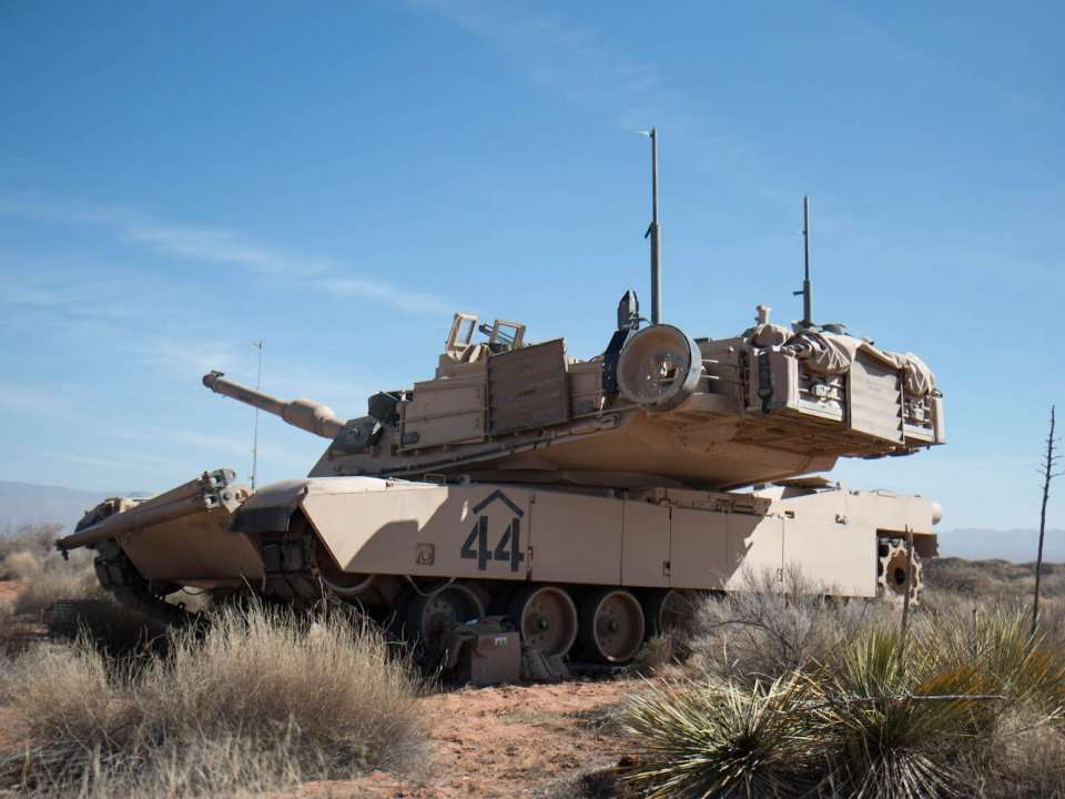 We got an up-close look at an M1 Abrams tank training in the desert and ...