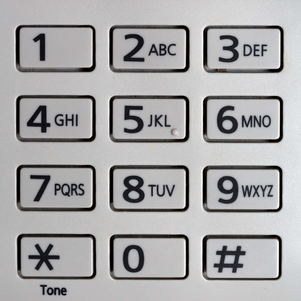 old phones keypad layout name