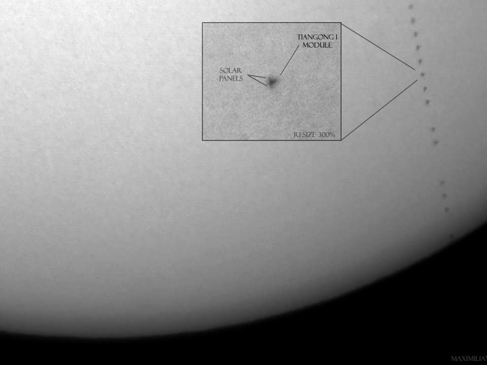 These may be the last photos of a Chinese space station before it falls ...