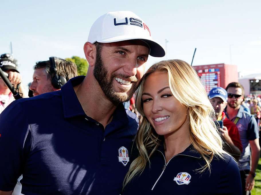 Dustin Johnson and Paulina Gretzky's wedding pictures