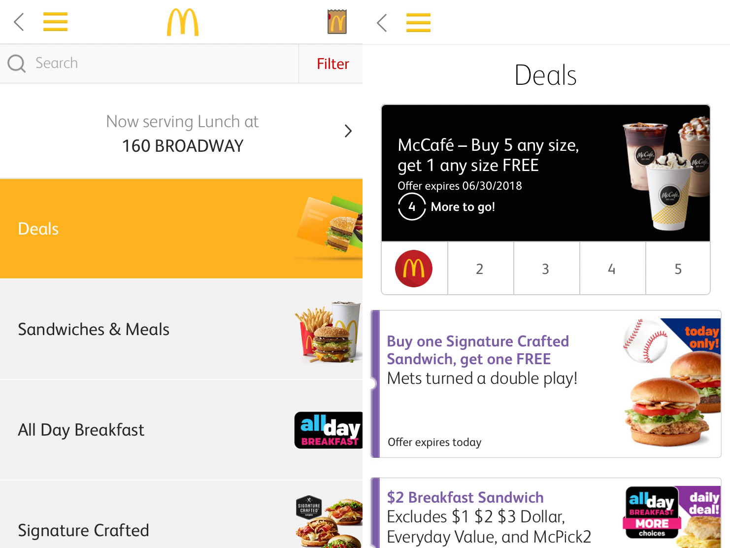 McDonald's mobile-ordering system is newer than Starbucks'. | Business ...