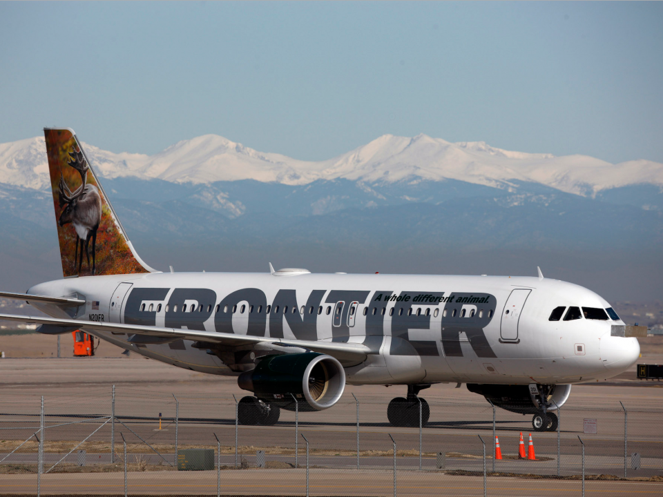 A Frontier Airlines Passenger Was Caught Urinating On The Seat In Front Of Him After Reportedly