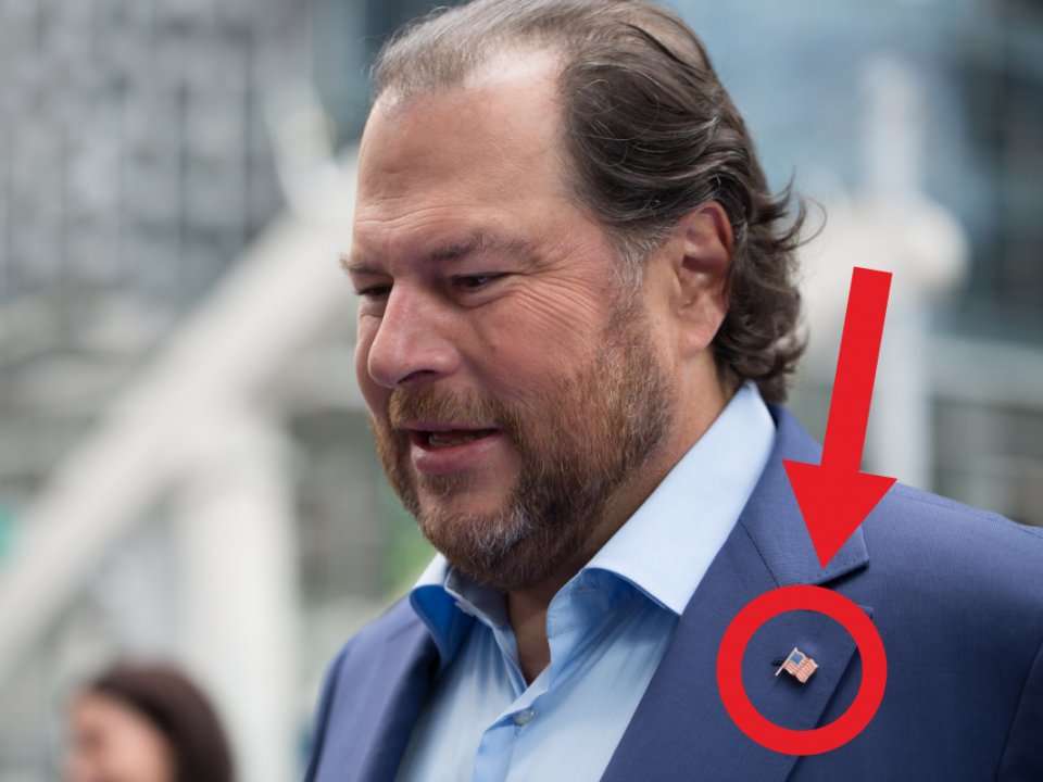 Marc Benioff's Unusually Patriotic Fashion Statement At A Big ...