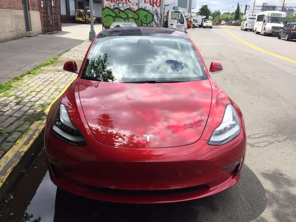 tesla inventory sitting in lots