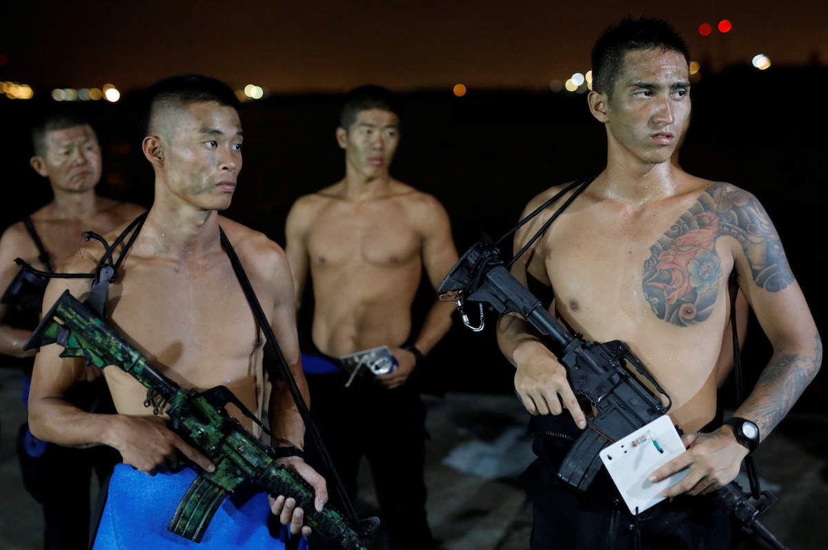 Taiwanese Marine from Underwater Demolition Company ...