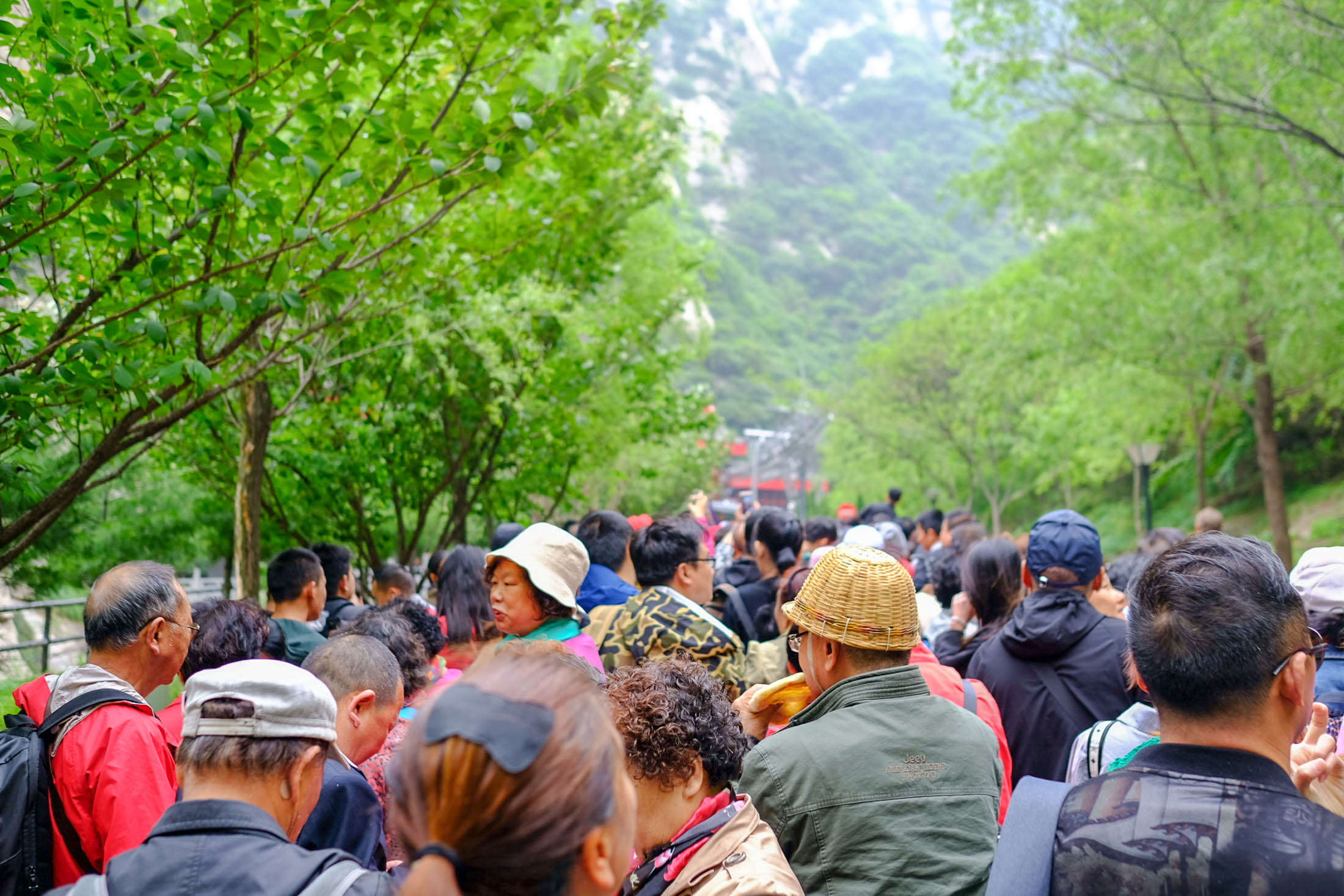 Extremely steep staircase at Hua Mountain, China : r/SweatyPalms