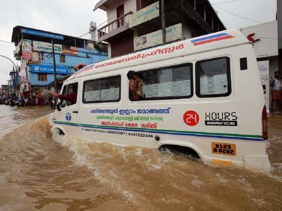 Photos show the destruction from flooding in the Indian state of Kerala ...