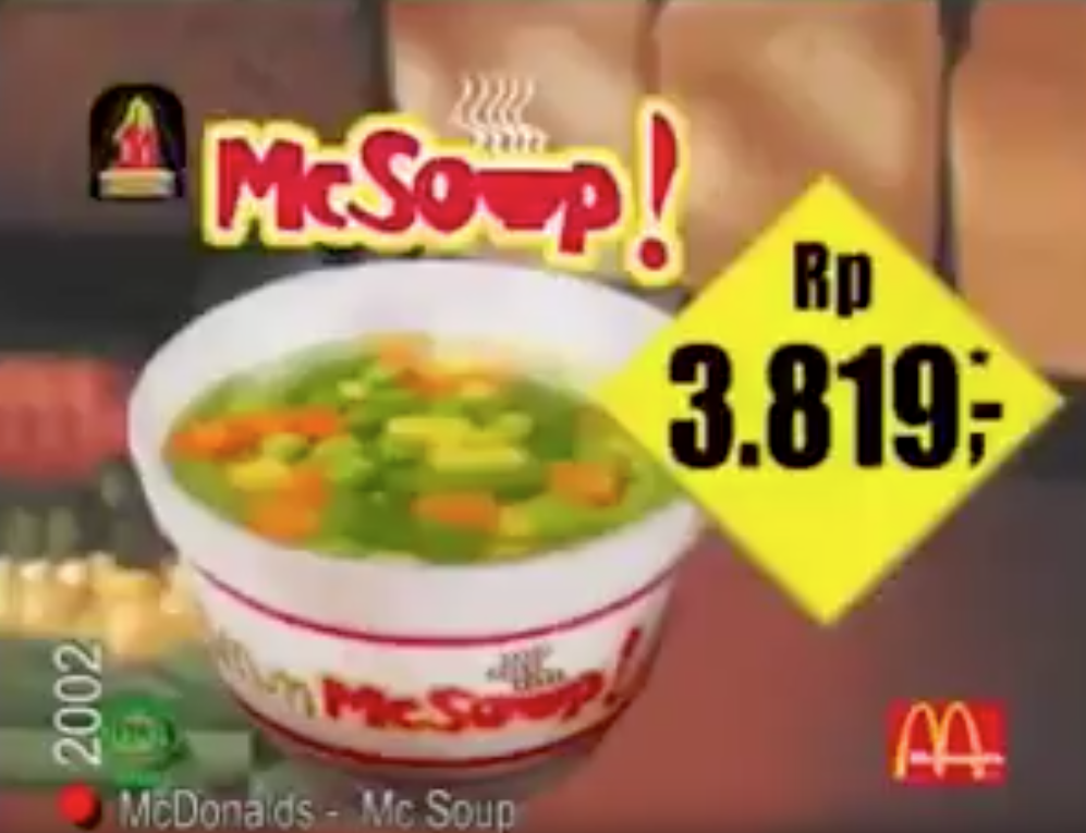 McSoup didn't take off, perhaps because many wrote it off as