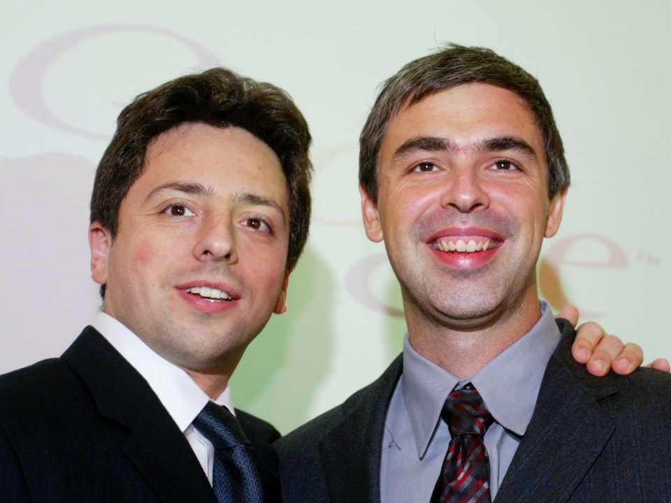 Google cofounders Larry Page and Sergey Brin are worth more than 100