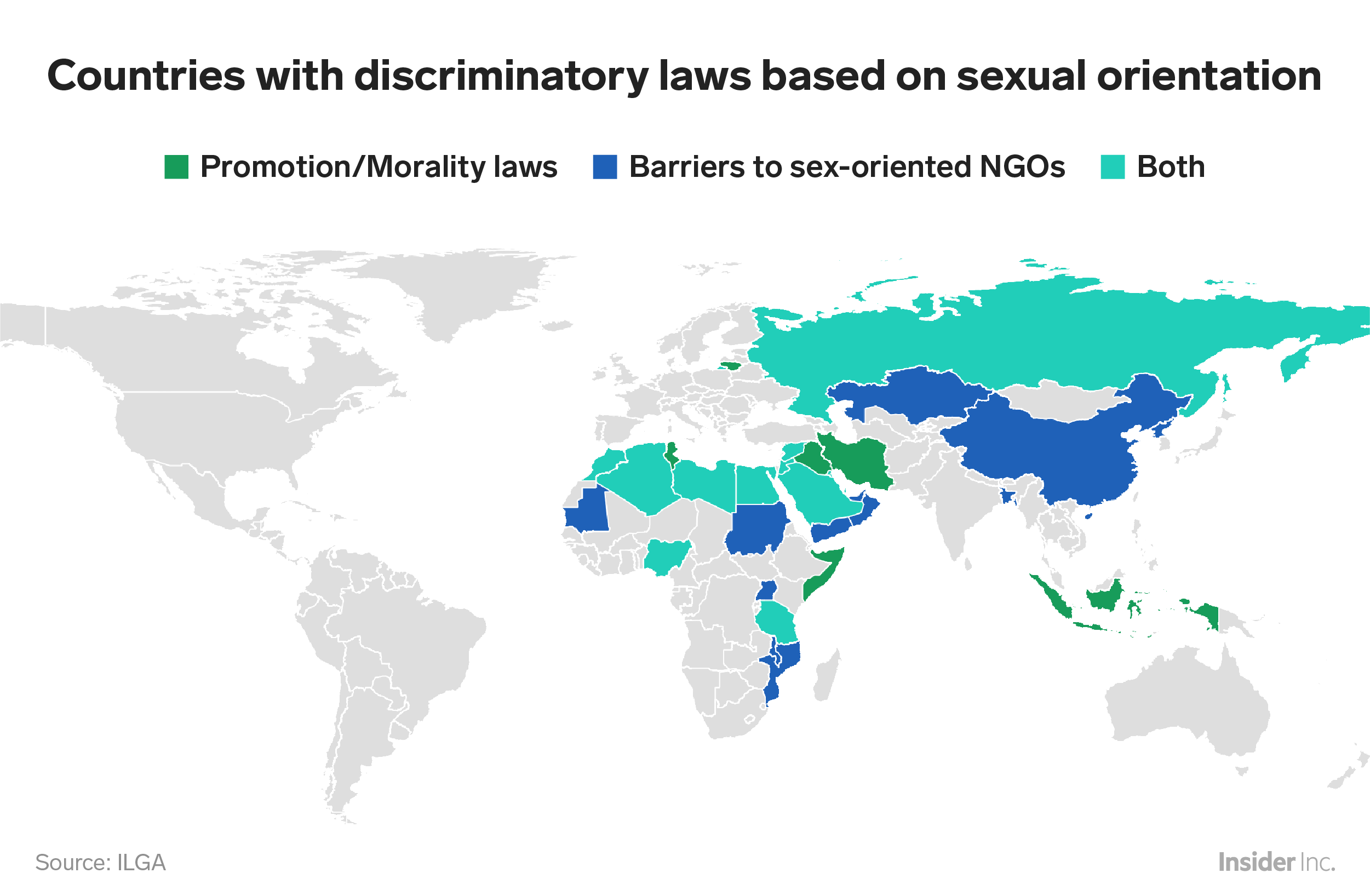 A lot in some countries. Homosexuality.