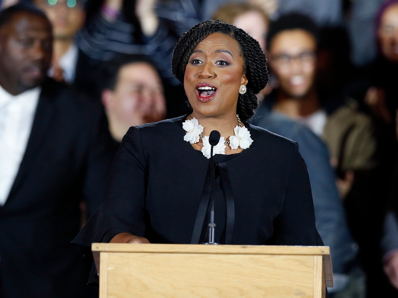Ayanna Pressley became the first black woman elected into the