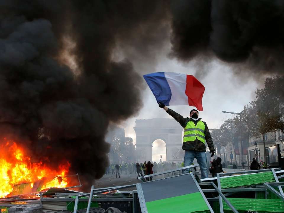 Riots broke out in Paris after protests over rising fuel prices and ...