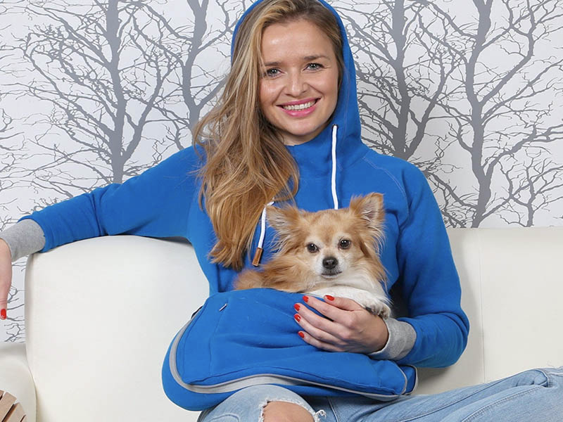 Hoodie to best sale hold your dog