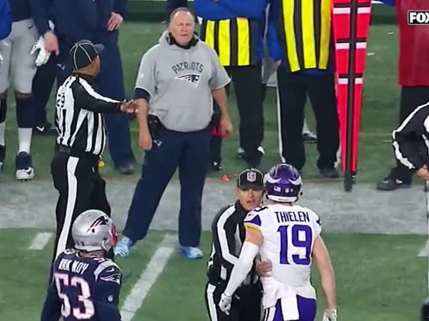 Bill Belichick Cursed Out Vikings Star Adam Thielen After Thielen ...