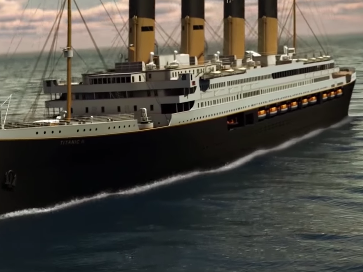 The Titanic ll will have a new safety deck to hold the appropriate ...