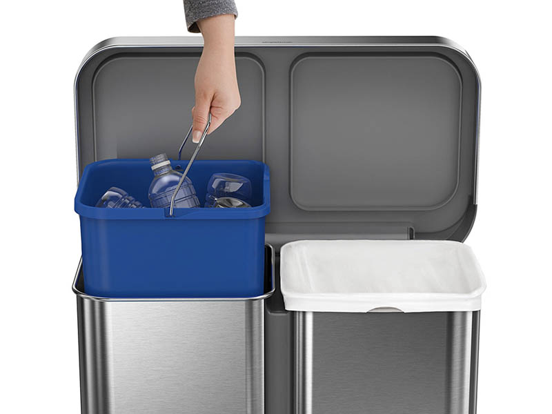 A dual-compartment trash can | Business Insider India