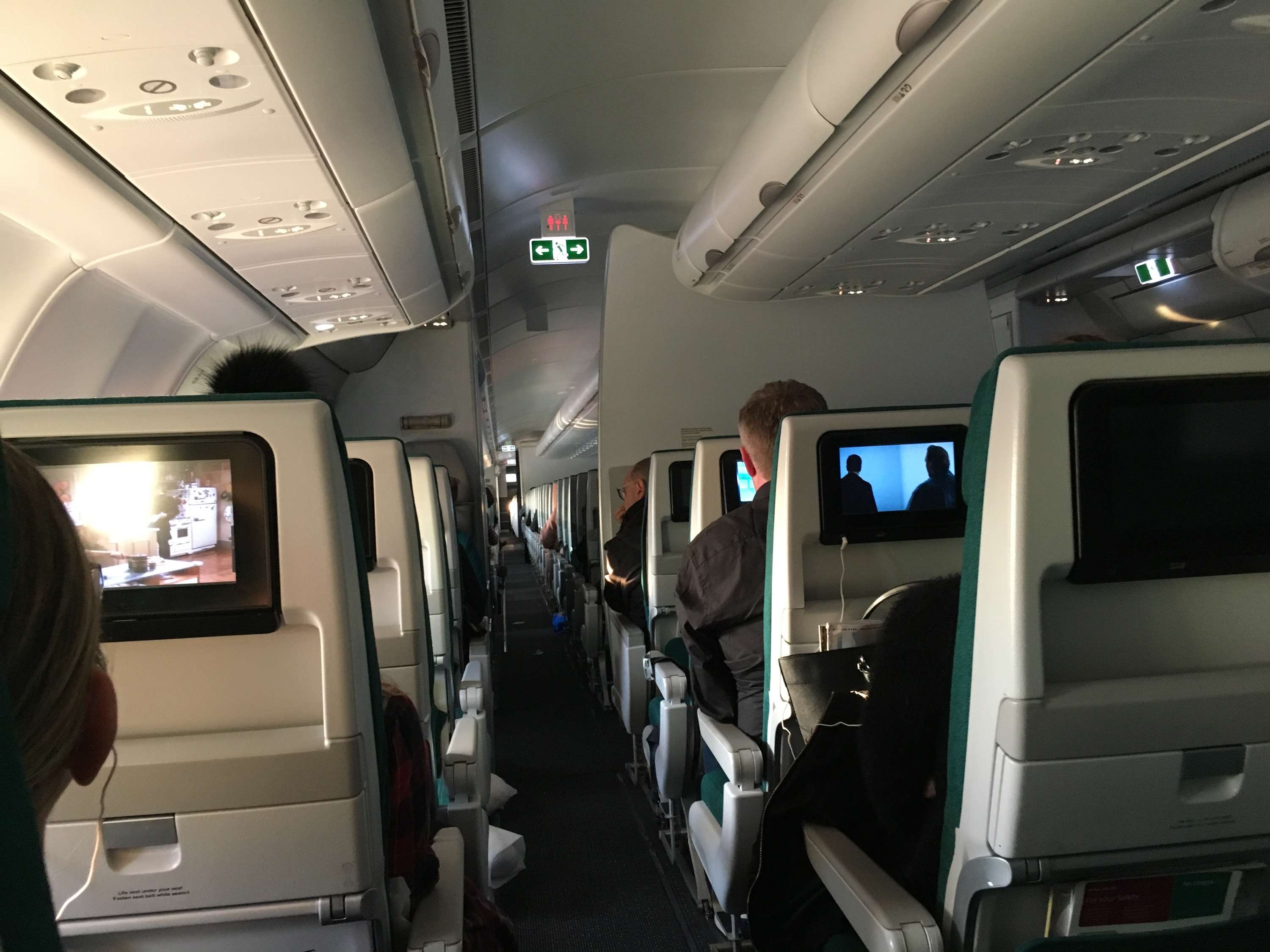 With the cabin fully boarded, I settle into my seat. Aer Lingus's ...