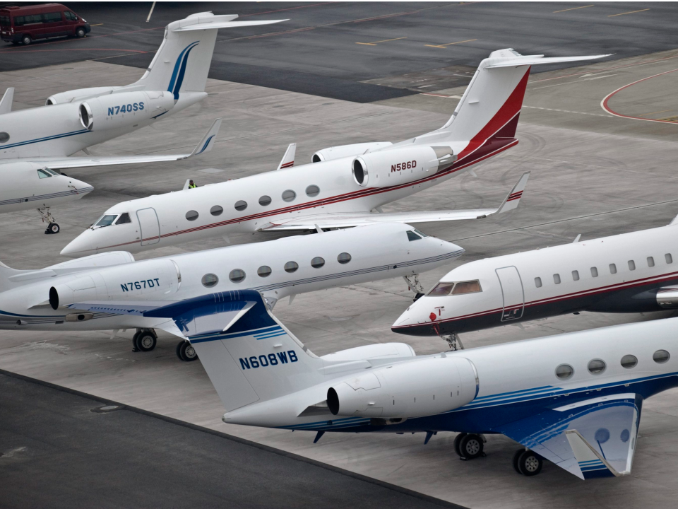 Here are the 60 million private jets that fly business leaders to Davos for the World Economic