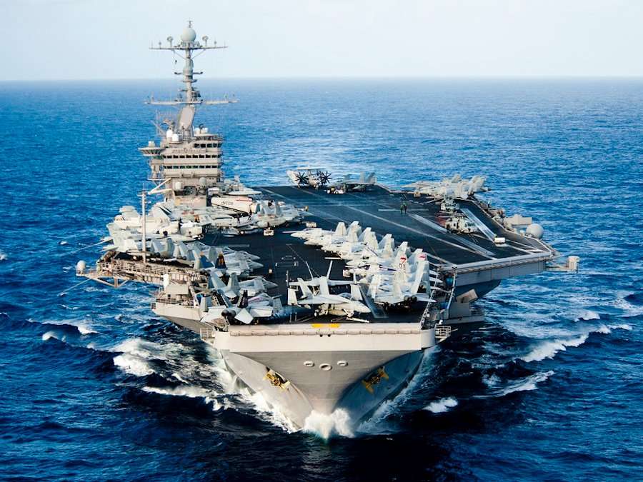 Aircraft aircraft carriers 'are the most survivable airfield' and they ...