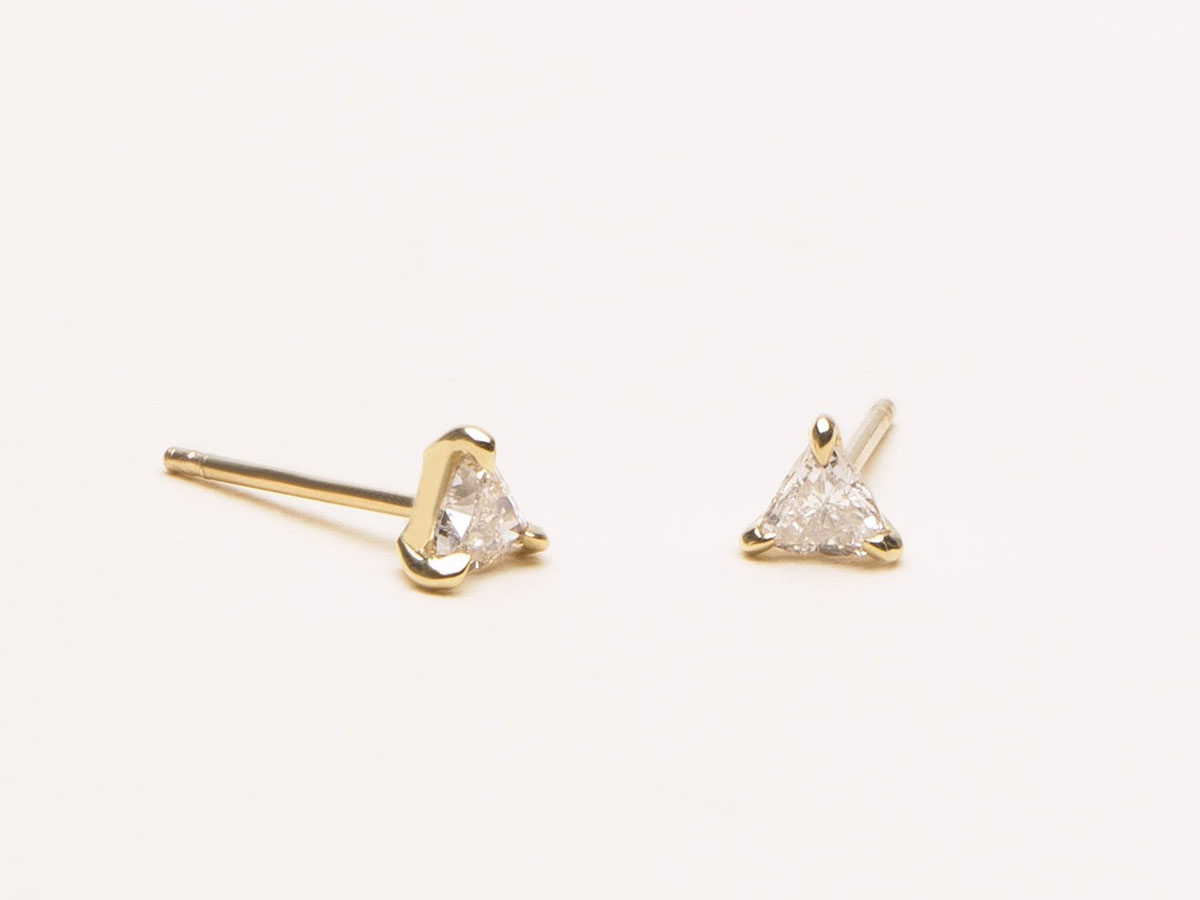 Vrai & Oro Trillion Diamond Earrings | Business Insider India