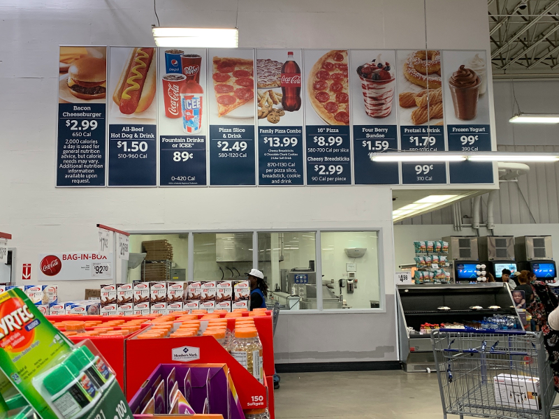 Costco Sams Club Food Court Comparison Menu Reviews 9511