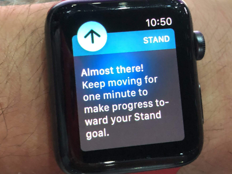 The iPhone should give you motivational texts and badges like the Apple