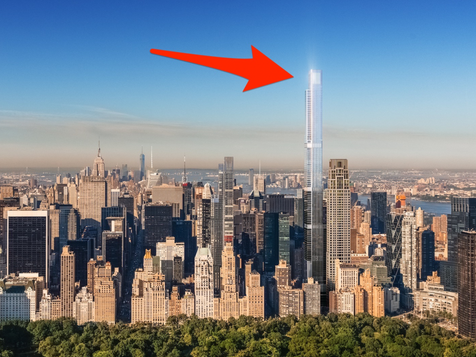 The tallest residential building in NYC just listed its first condos ...