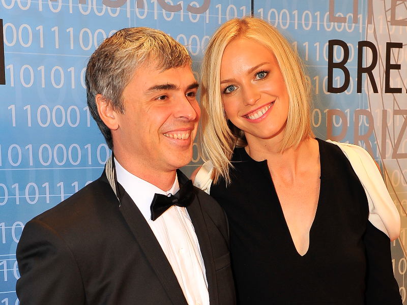 Larry Page has two children, who are approximately eight and ten years