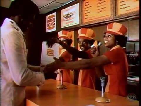 retro burger king uniform