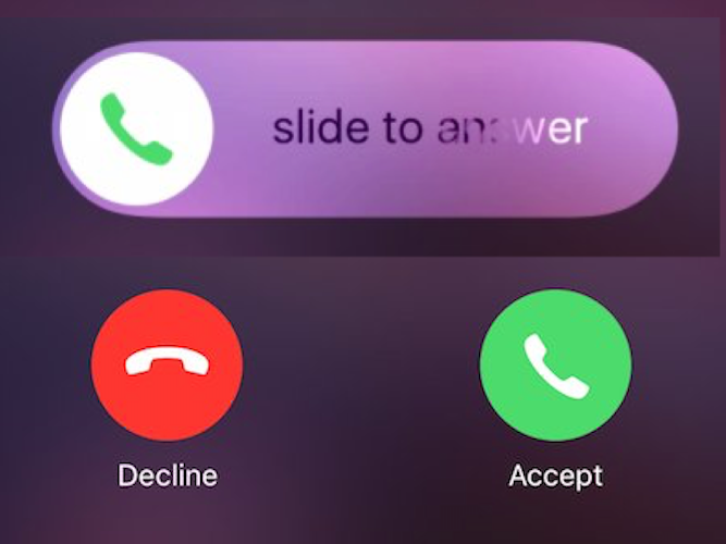 Here's why your iPhone doesn't always show the accept and decline