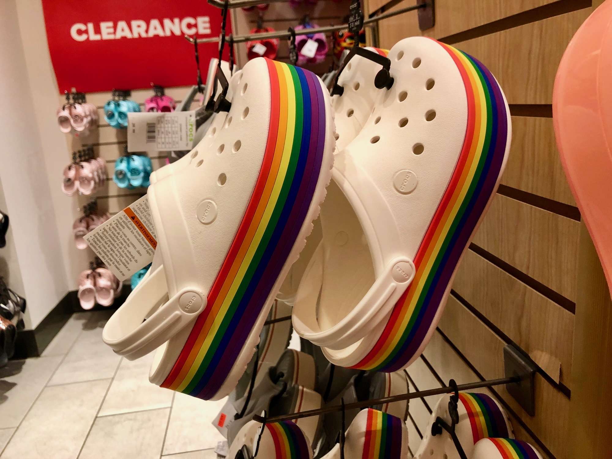 Pride discount crocs platform