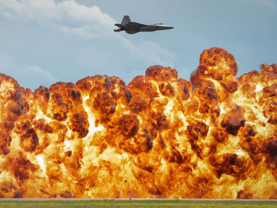 The Air Force Put On A Show In Montana With F-22 Raptors And B-2 ...