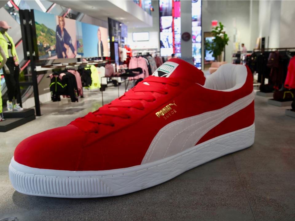 Puma's massive new flagship store has giant shoes, video games, and a ...