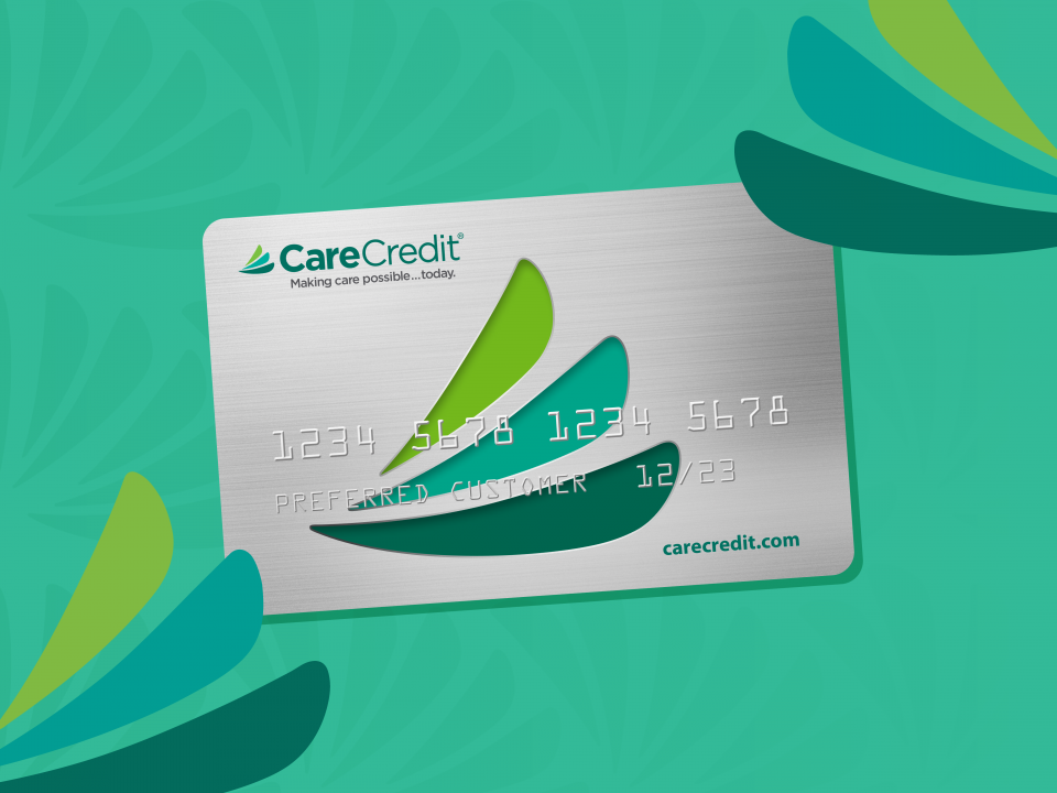 The CareCredit card offers financing for medical expenses, pet care and