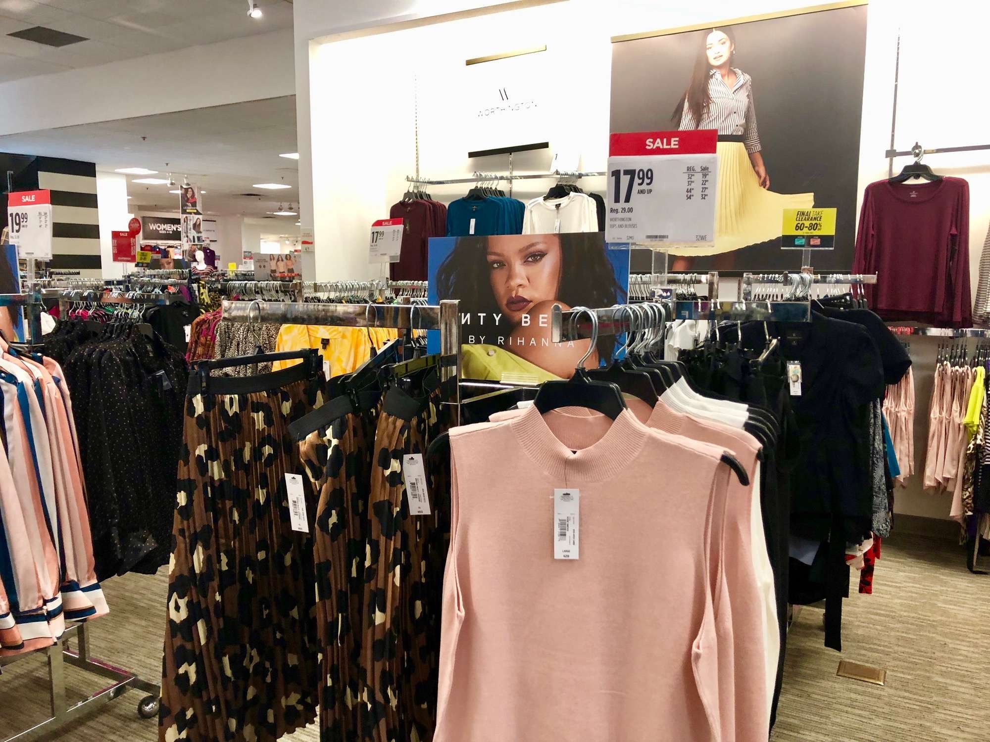 These signs on every single mannequin in a Kohl's store. That's