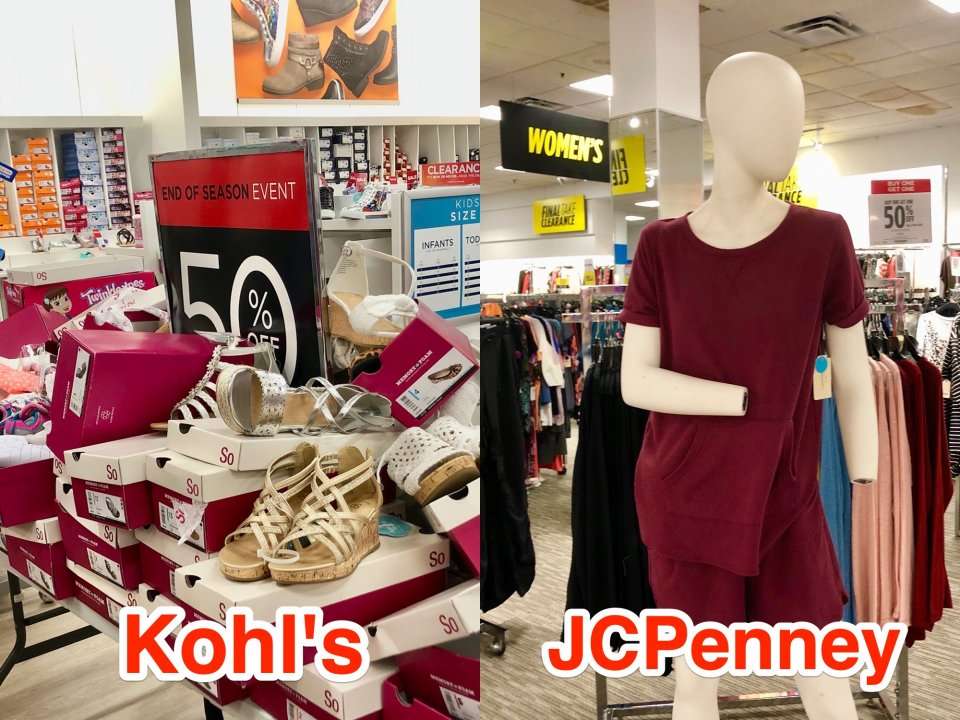 We shopped at Kohl's and JCPenney and both had real issues. Here's why ...