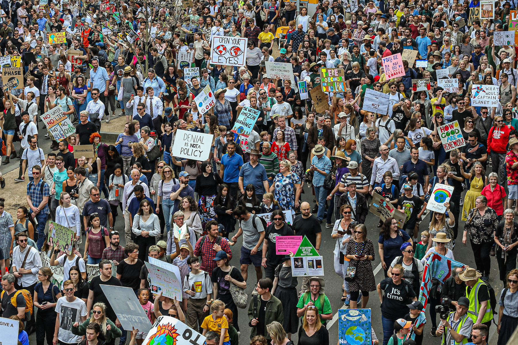 Strike news. Climate change protest.